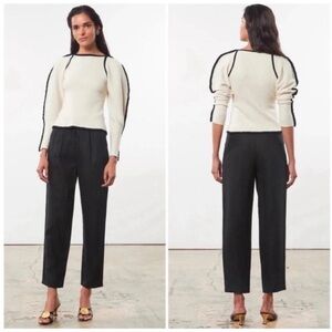 Mara Hoffman Nova Sweater Ivory Black